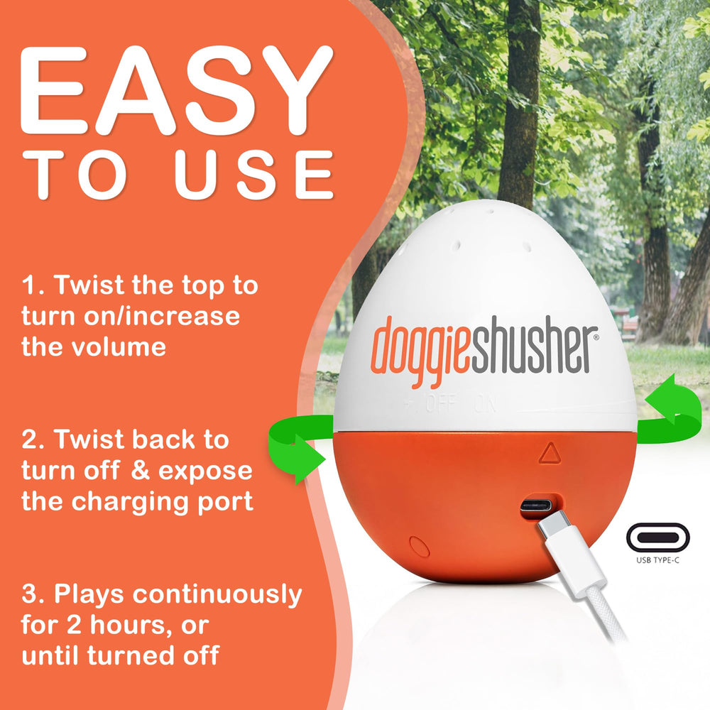 Doggie Shusher USB-C rechargeable with cable included