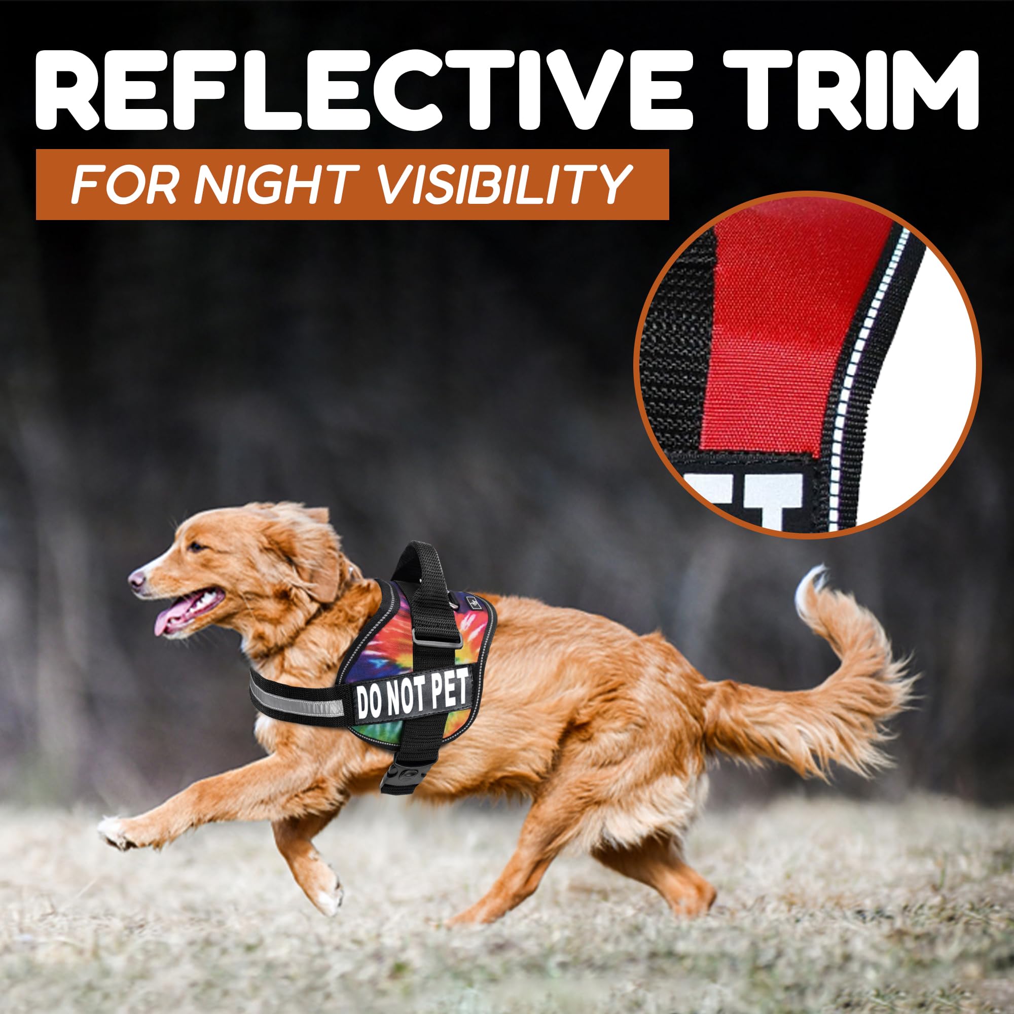 Doggie Stylz adjustable patch-ready vest for growing dogs and versatile use.