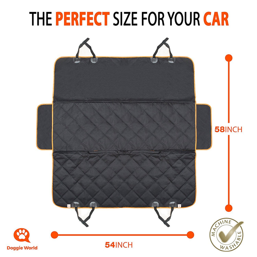 Doggie World secure fit reduces movement for safe dog travel.