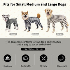 DoggieKit recovery-suit pee hole facilitates bathroom breaks without removing the garment.