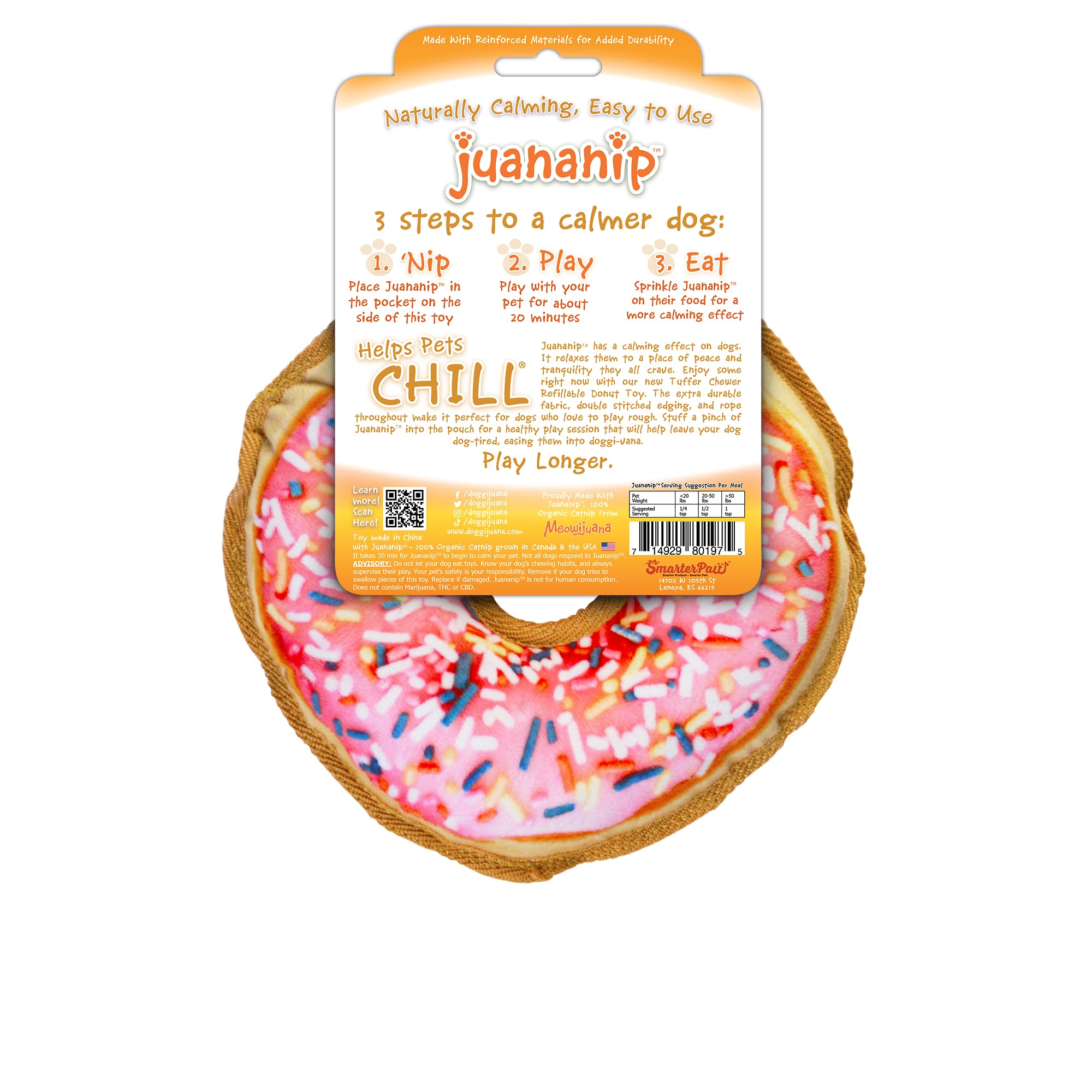 Doggijuana refillable-dog-toy highlights repeated fun with refill options