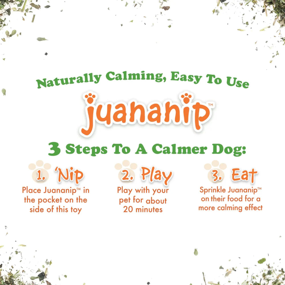 Doggijuana soothing herbs blend detail for anxious dogs.