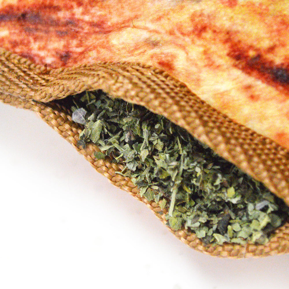 Doggijuana Tuffer Chewer Hand-harvested catnip adds natural enrichment.