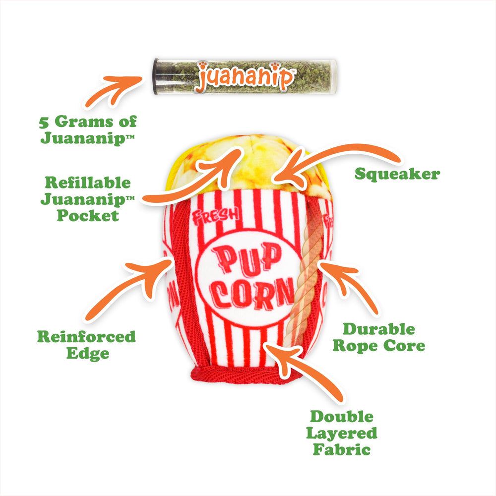 Doggijuana Tuffer Chewer Mini in action during a dog play session with scent appeal