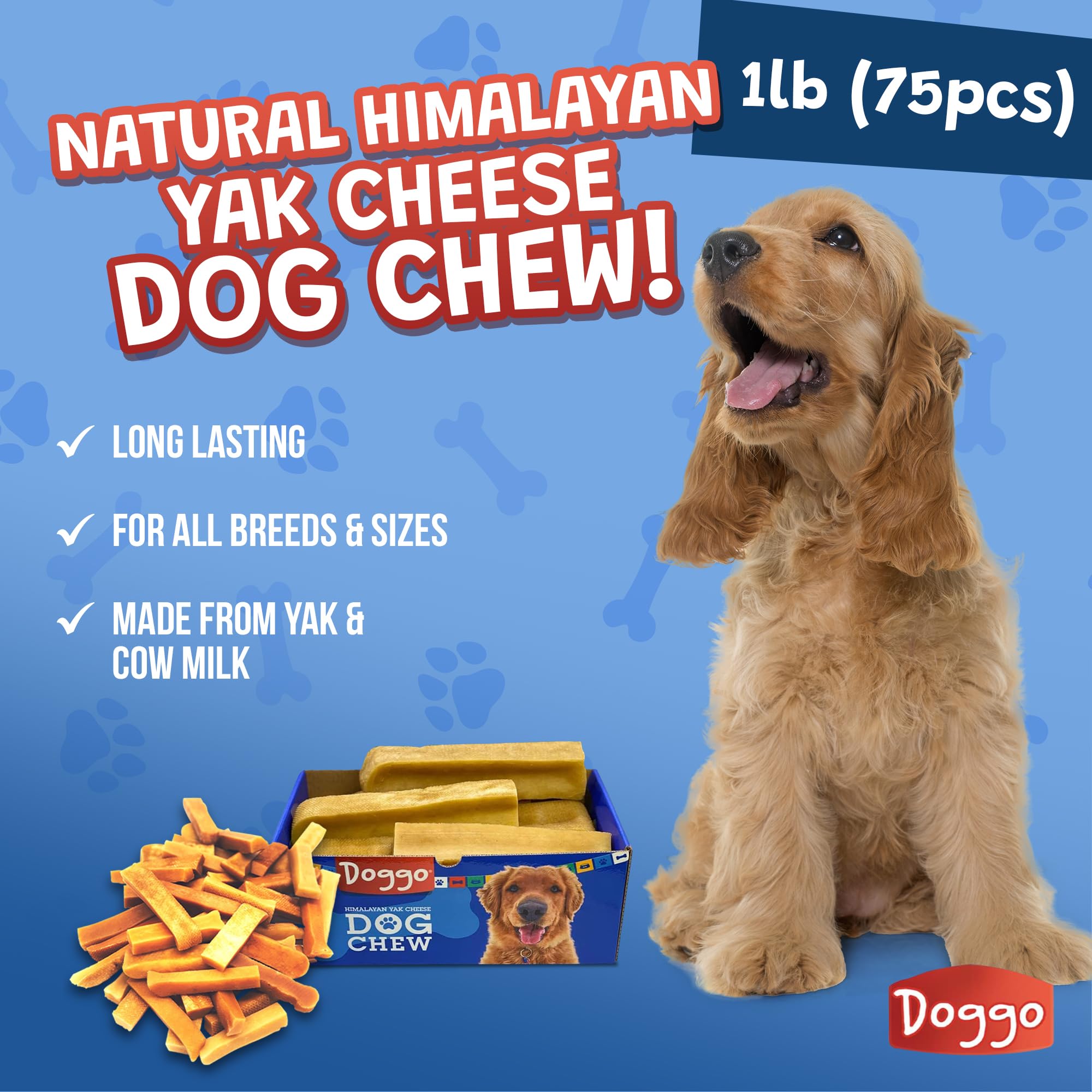 Doggo Dog Chew long-lasting chew demonstration for aggressive chewers.