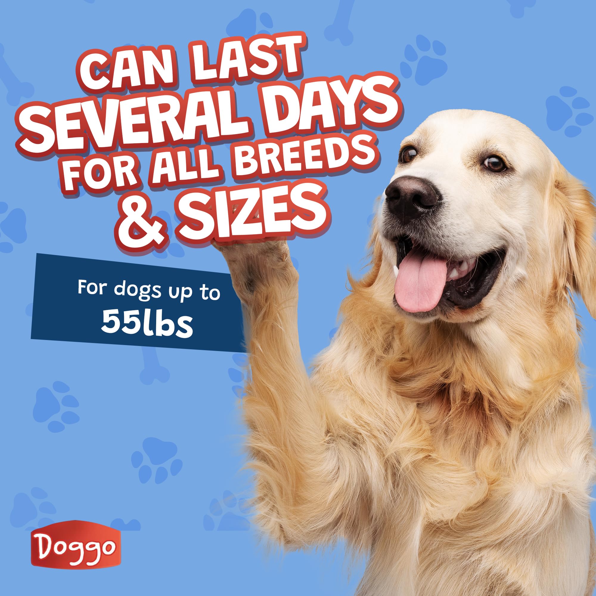 Doggo Dog Chew no-odor formula ideal for apartments