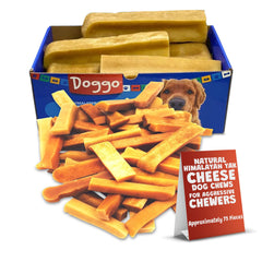 Doggo Dog Chew yak cheese Himalayan packaging close-up highlights natural ingredients.