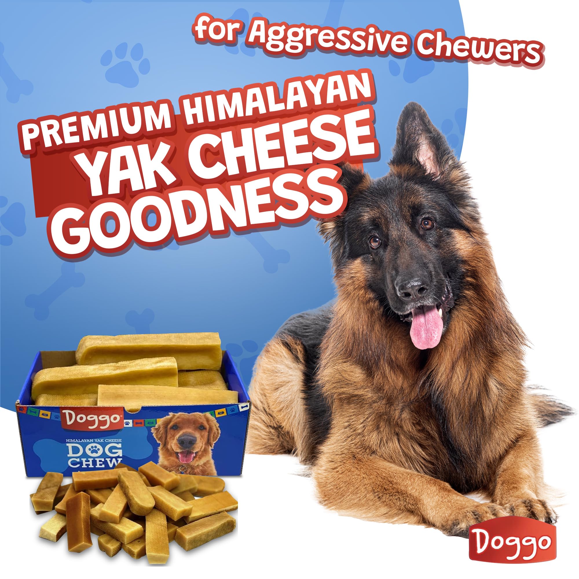 Doggo Dog Chew packaging image showing natural ingredients and no rawhide