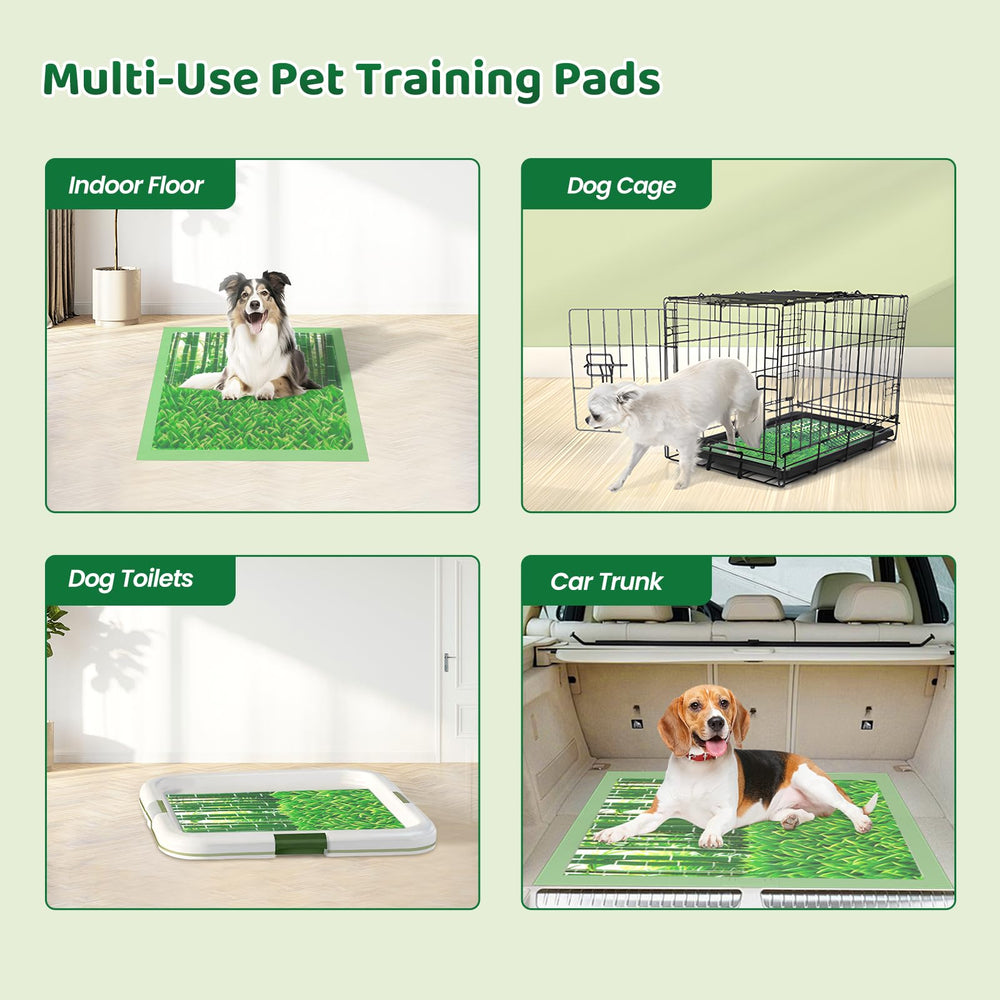 Doggo Doug Puppy Pads XL 28x34 size coverage for spacious training areas.