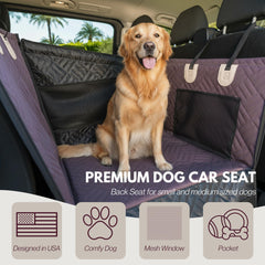 DOGGO Selection hard-bottom back-seat extender expanding space for confident lounging.