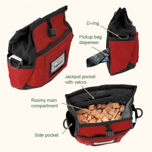 Doggone Good Rapid Rewards Deluxe bag features magnetic opening for quick access.