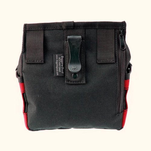Doggone Good Rapid Rewards Deluxe bag shows roomy main compartment for treats.