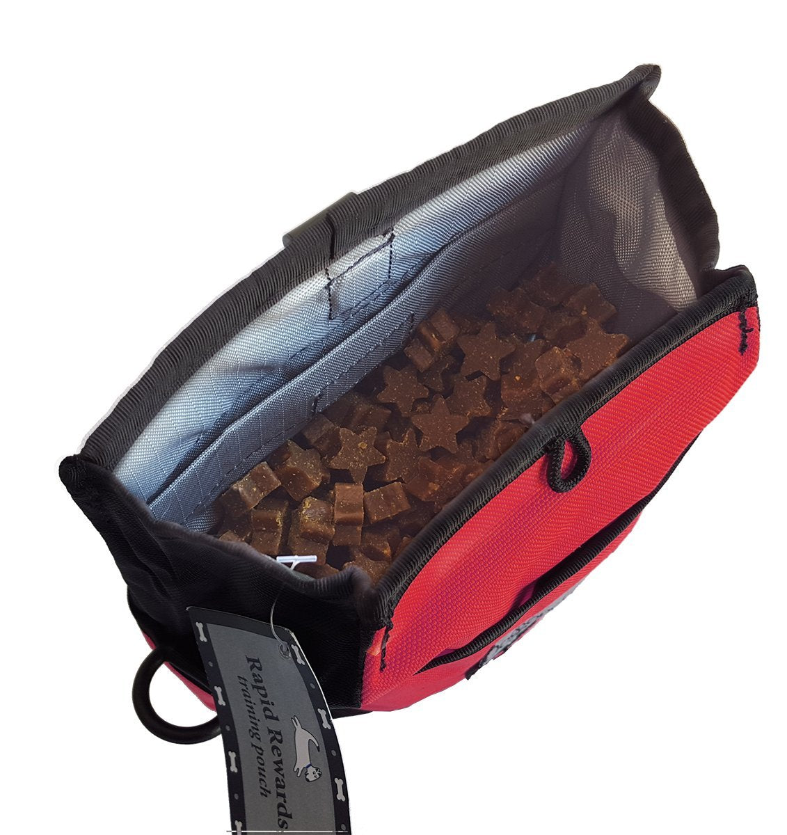 Doggone Good Rapid Rewards Pouch roomy main compartment for easy rewards