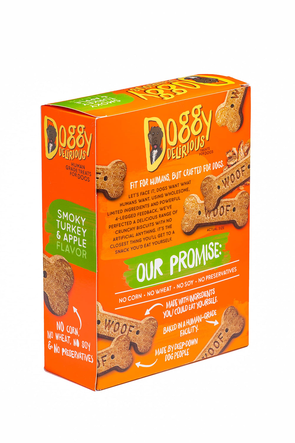 Doggy Delirious, textura crujiente, ideal como premio diario para perros