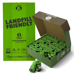 Doggy Do Good landfill-friendly poop bags packaging showcases eco-conscious design
