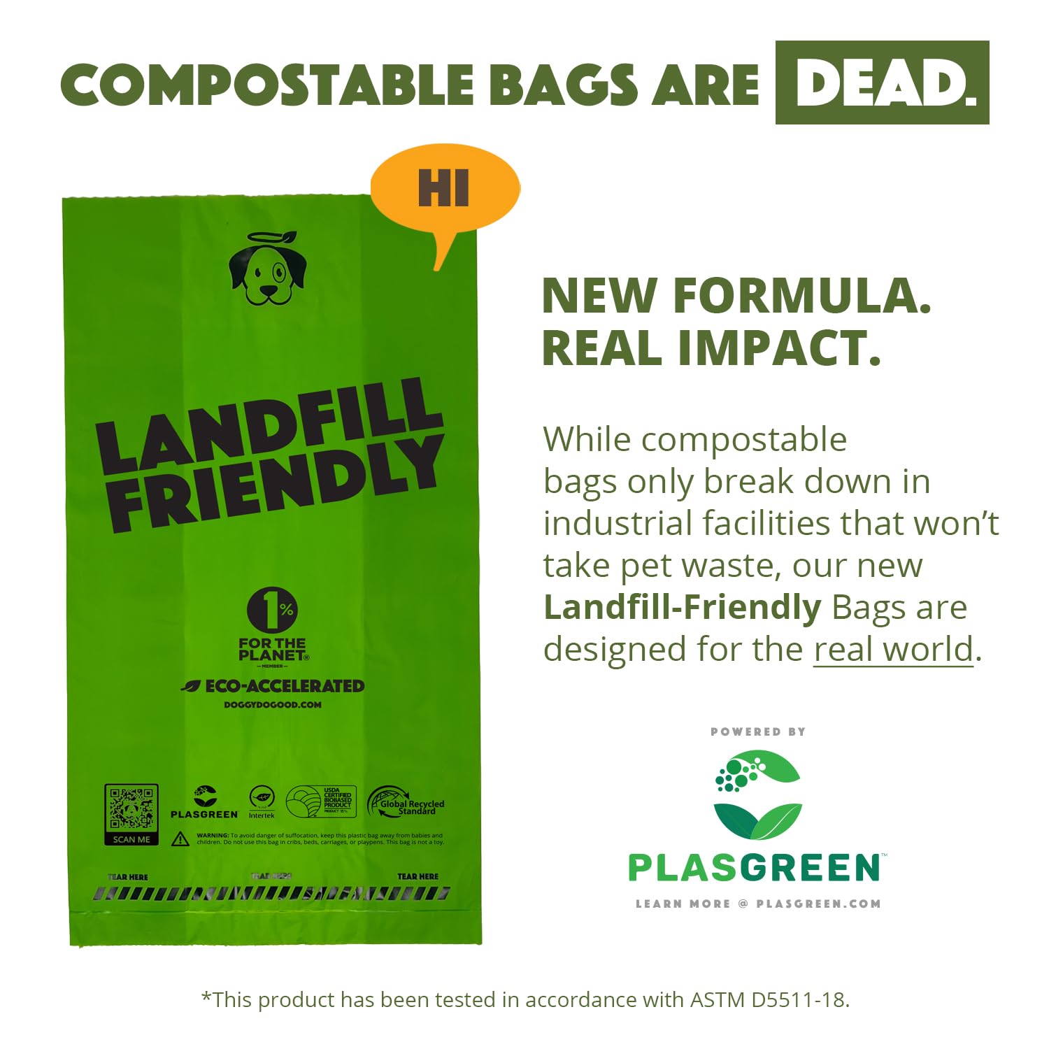 Doggy Do Good Plasgreen technology supports landfill decomposition