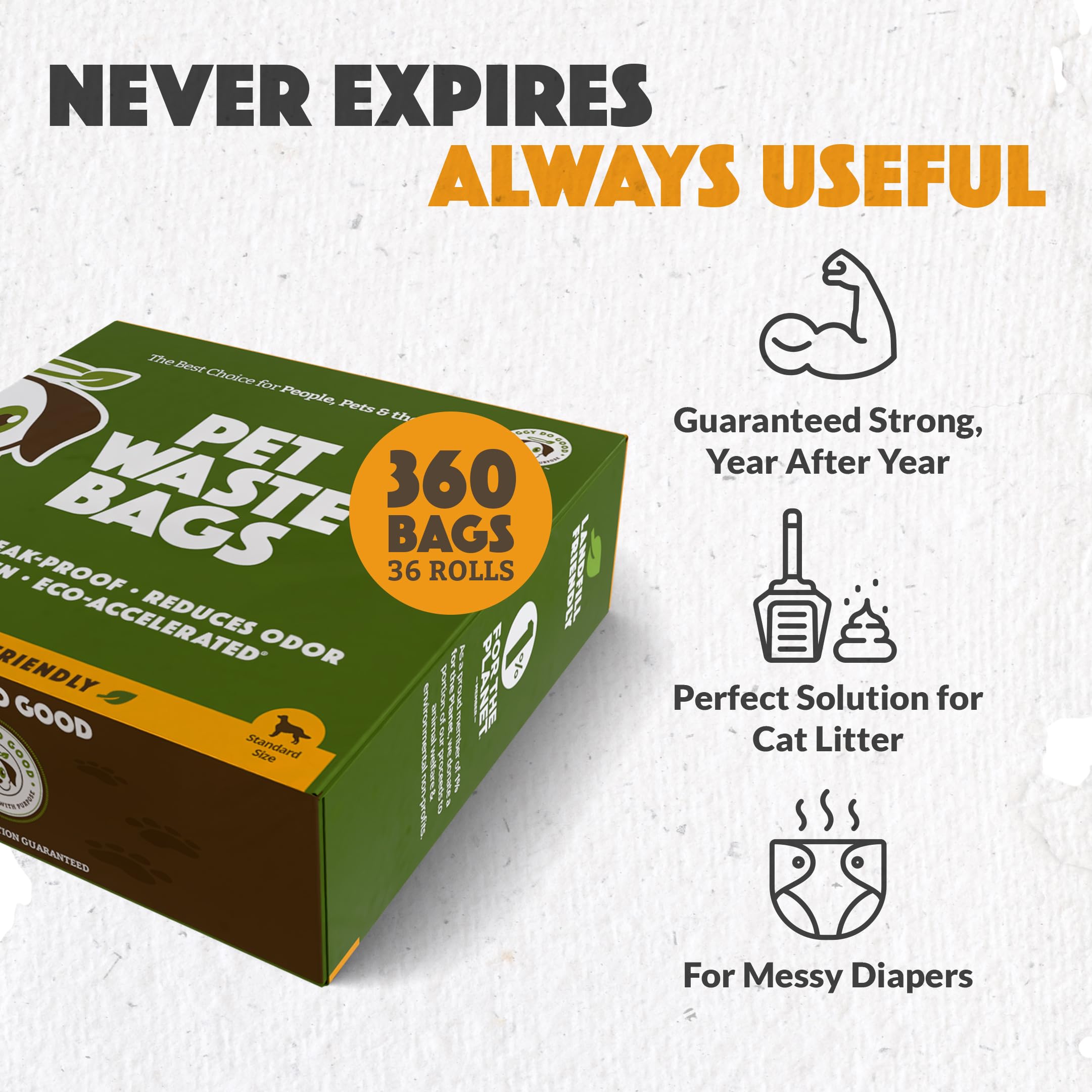 Doggy Do Good standard size 7x13.4 inch bags fitting most dispensers