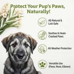 Made in USA, cruelty-free Doggy Style Paw Balm supports year-round paw comfort