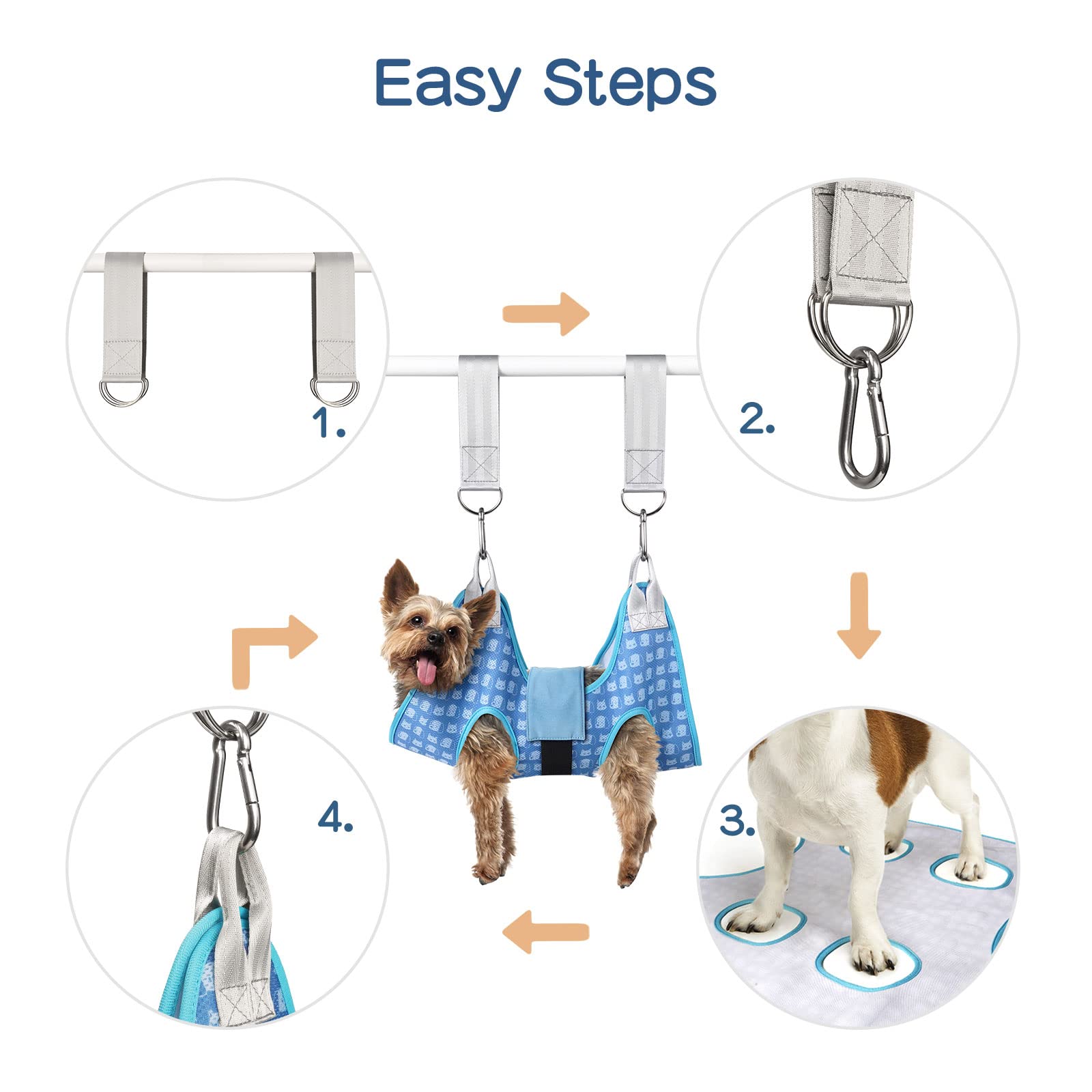 DoggyDobby conjunto de accesorios para el aseo en casa.