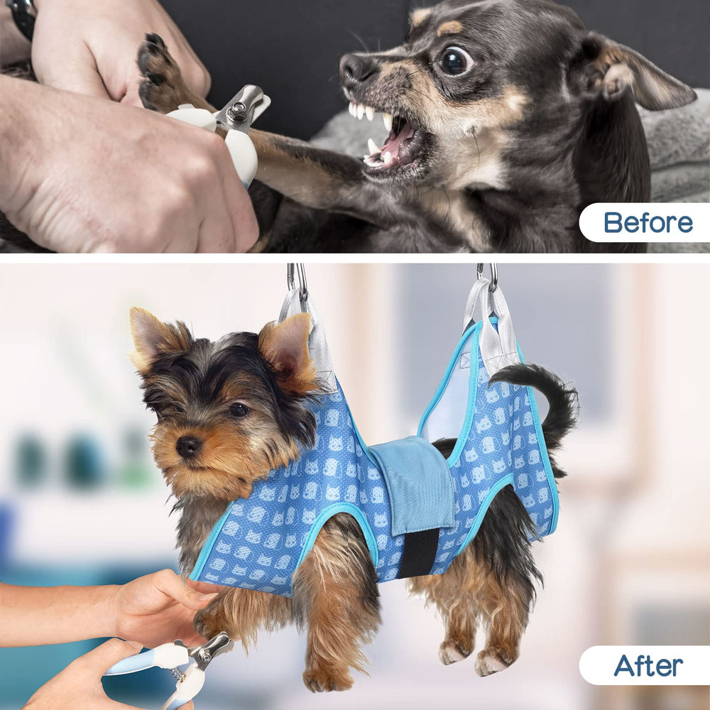 DoggyDobby navaja de uñas, lima y peine para acabado suave.