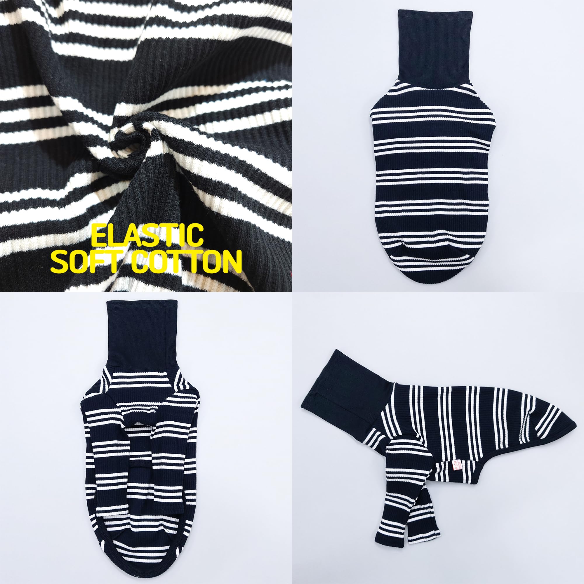 Doggystar Flexible cotton-spandex fabric closeup highlights soft stretch and durability.