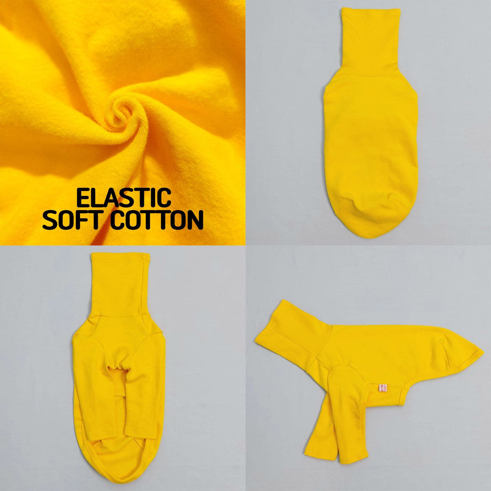 doggystar packaging shot showing yellow T-Shirt ready to wear