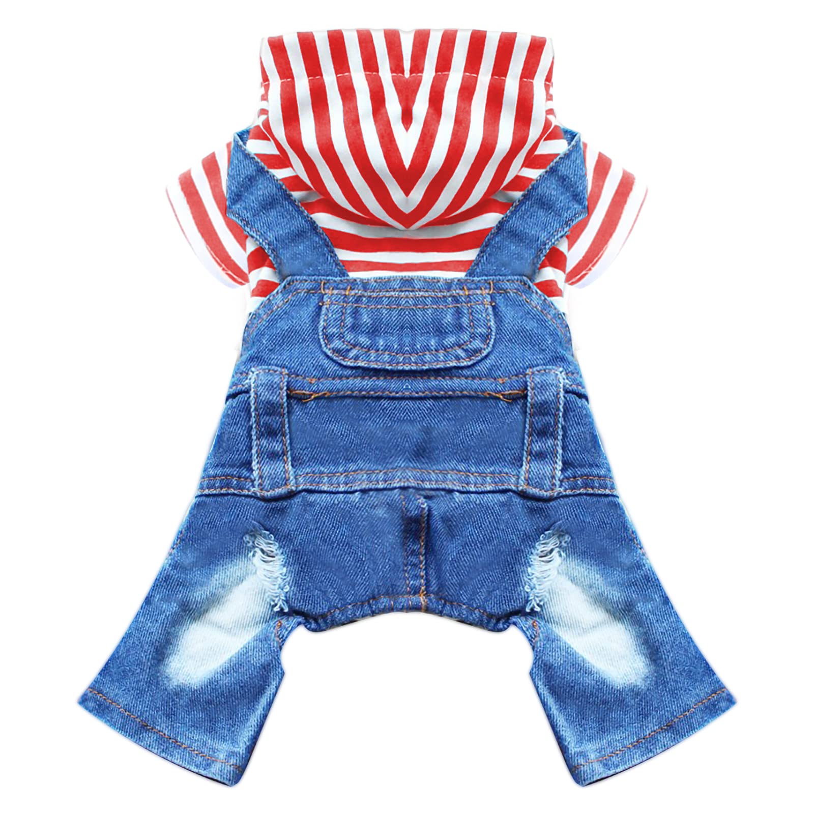 Doggyzstyle denim jumpsuit front view for stylish daily wear.