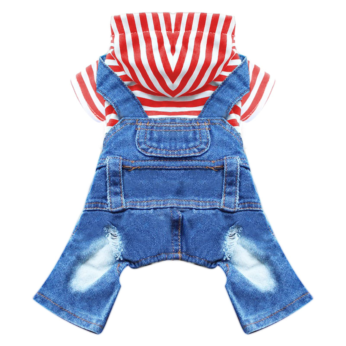 Doggyzstyle denim jumpsuit front view for stylish daily wear.