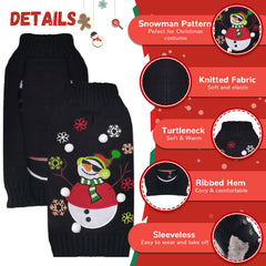 DOGGYZSTYLE soft wool-knit dog sweater feels cozy for lounging and walks.