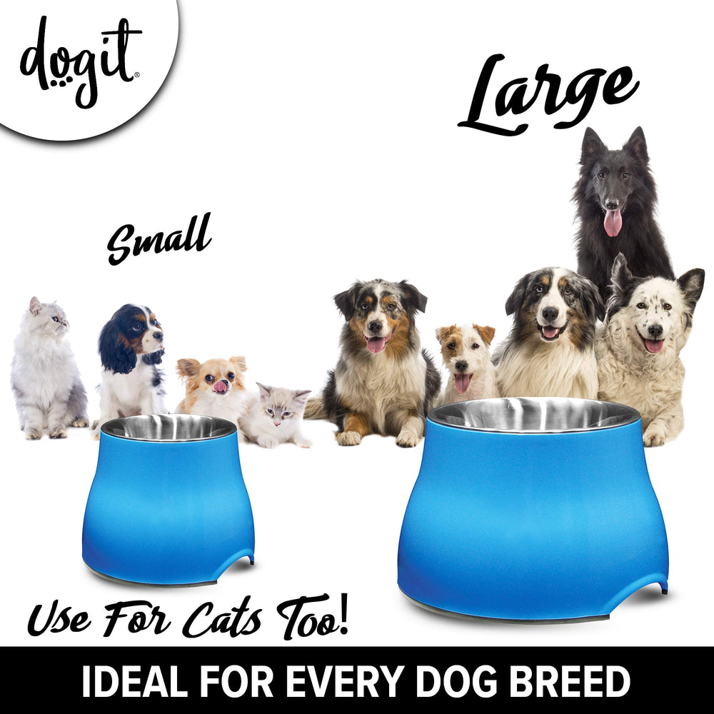 Dogit bowls can be used separately or together for flexible dining.