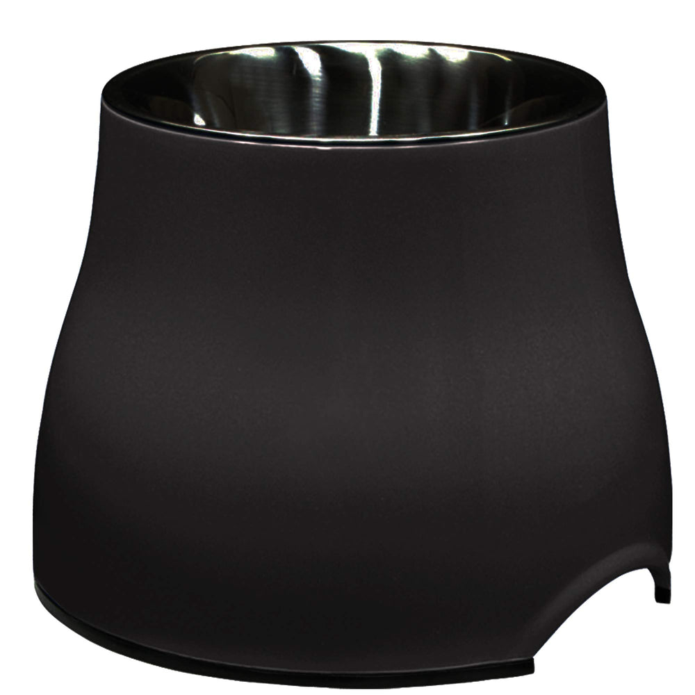 Dogit elevated dog bowl large black stand supports comfortable feeding for big dogs.
