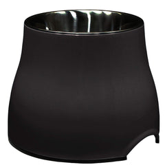 Dogit elevated dog bowl large black stand supports comfortable feeding for big dogs.