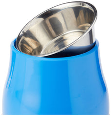 Dogit melamine outer shell with blue finish provides durable, wipe-clean design.