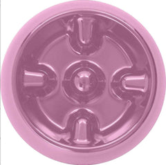 Dogit Go Slow bowl in black, medium, top view promotes slower meals during feeding sessions.