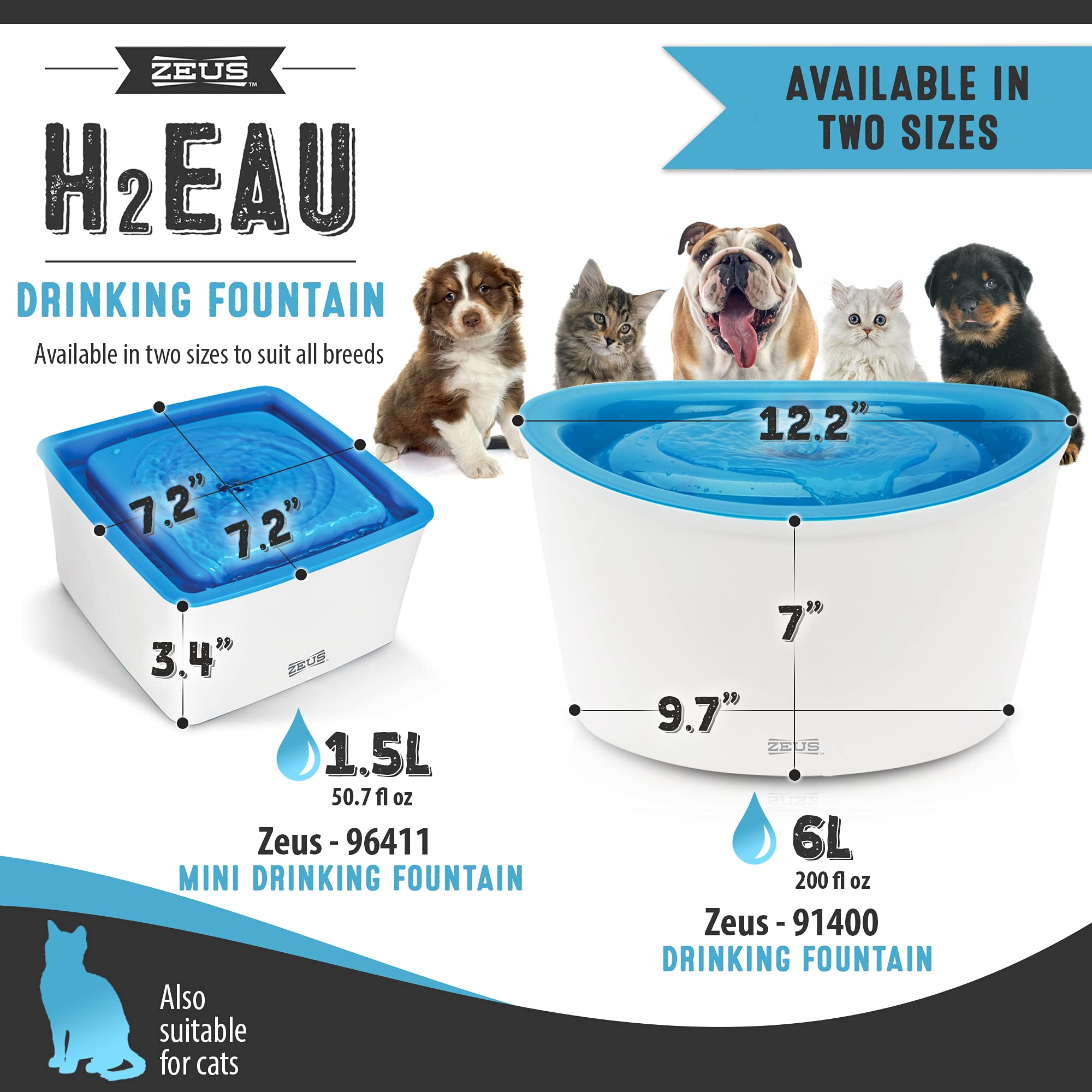 Dogit Zeus non-slip base provides stable placement during active pet moments.