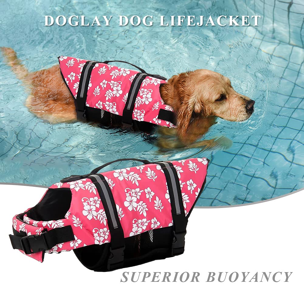 Doglay adjustable straps and top handle for easy fitting and rescues
