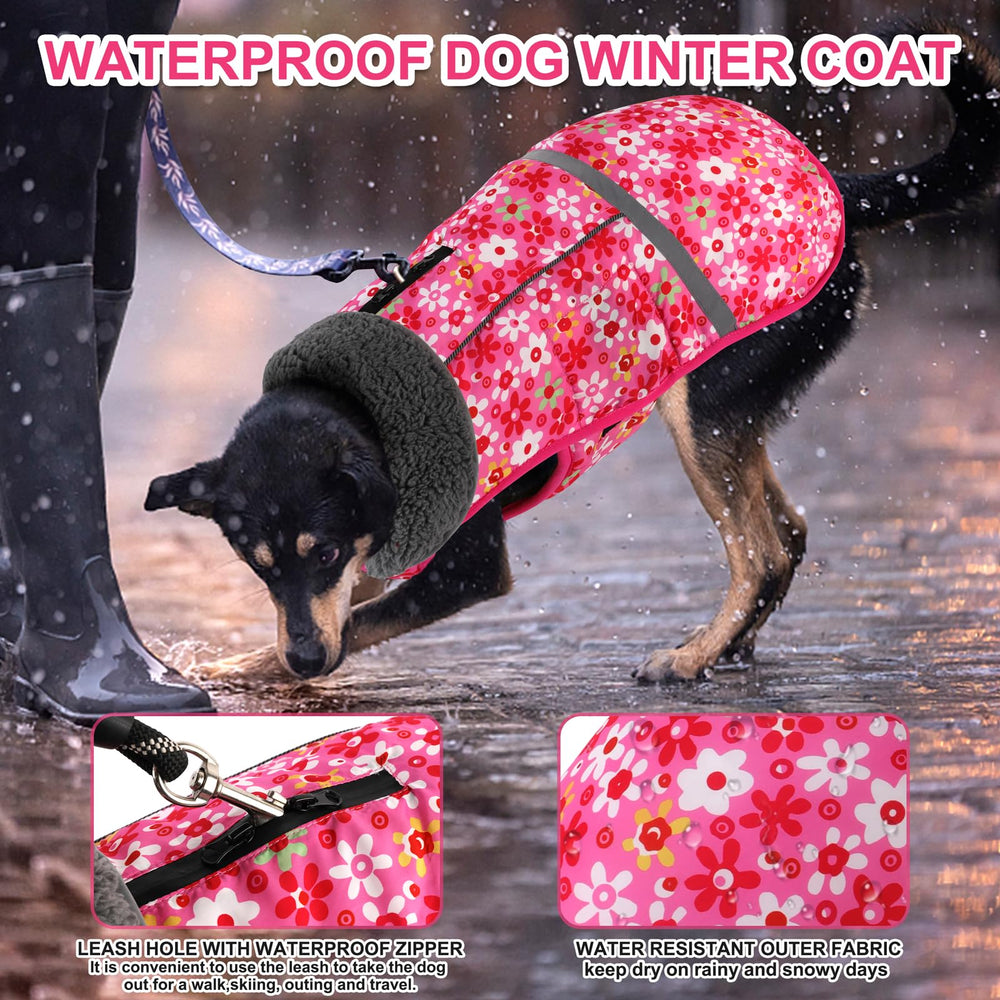 Doglay dog coat waterproof zipper keeps closure secure without snagging fur