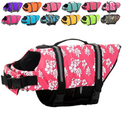 Doglay dog life jacket front view with buoyant fit and safety features for outdoor water play