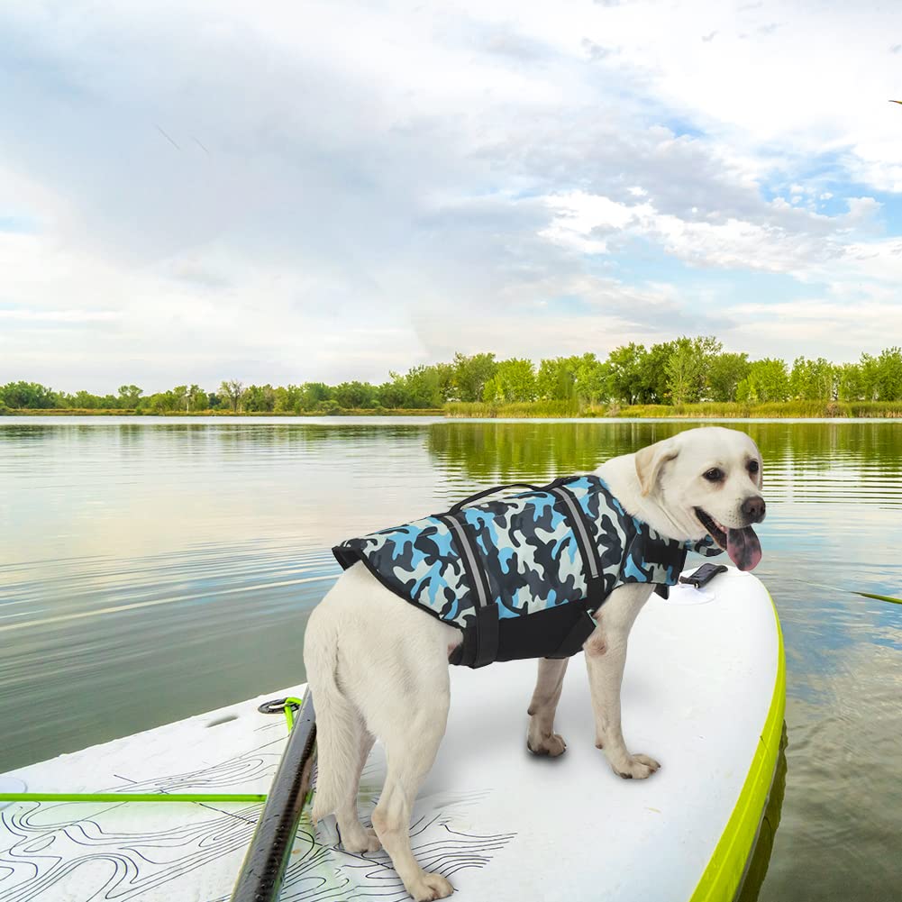 Doglay life jacket top handle for quick rescue and control