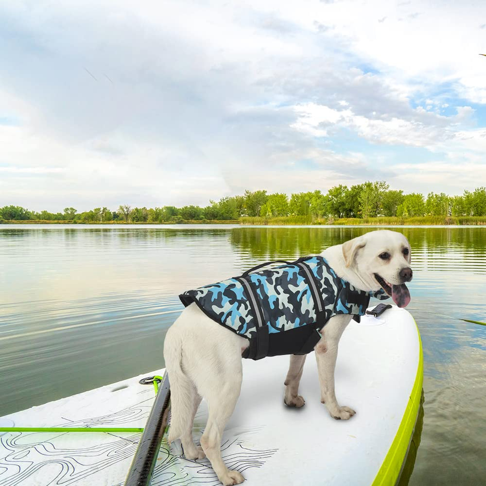 Doglay life jacket top handle for quick rescue and control