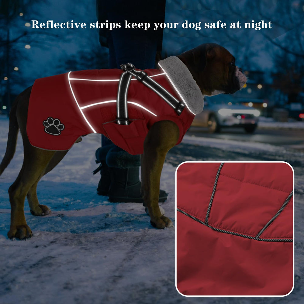 Doglay coat protects during rain and light snow on outdoor walks