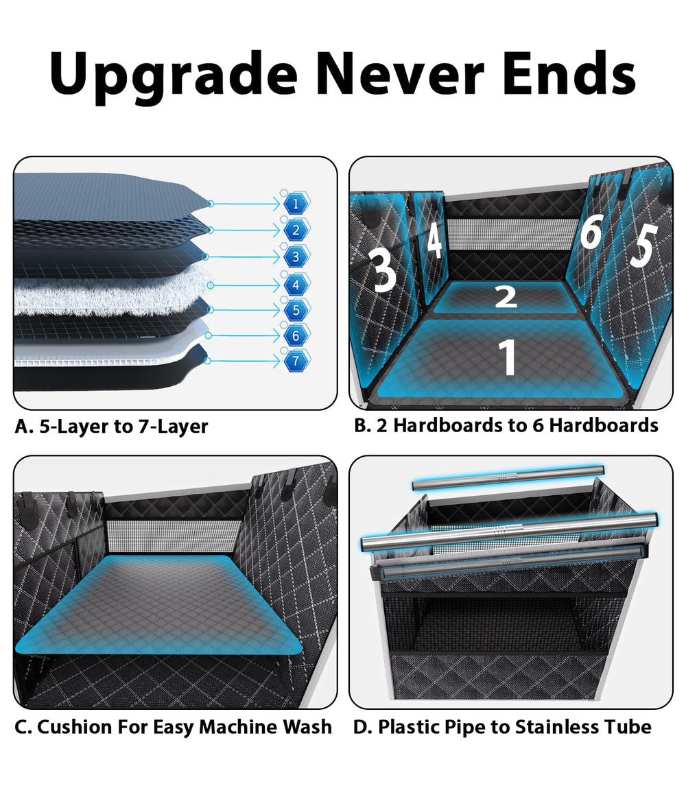 Doglike dog car seat foldable orthopedic bed for versatile travel and home use