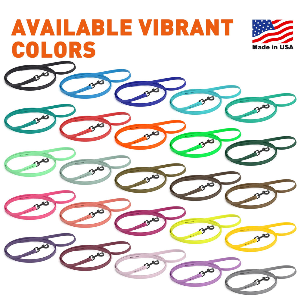 Dogline Biothane leash proudly made in the USA with premium materials