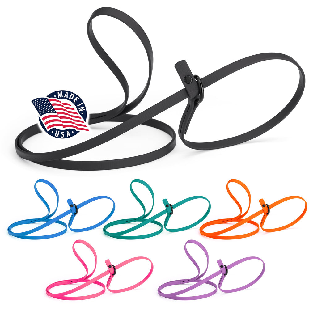 Dogline Biothane slip leash compact loop for easy kennel storage.