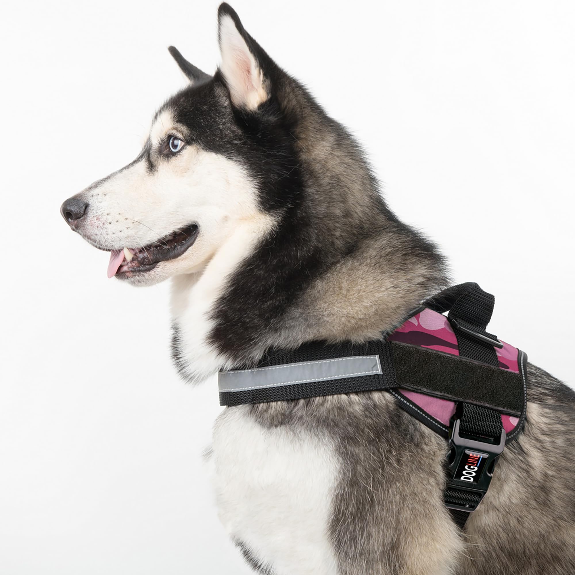 Dogline harness adjustable girth 27-34 inches for a snug fit