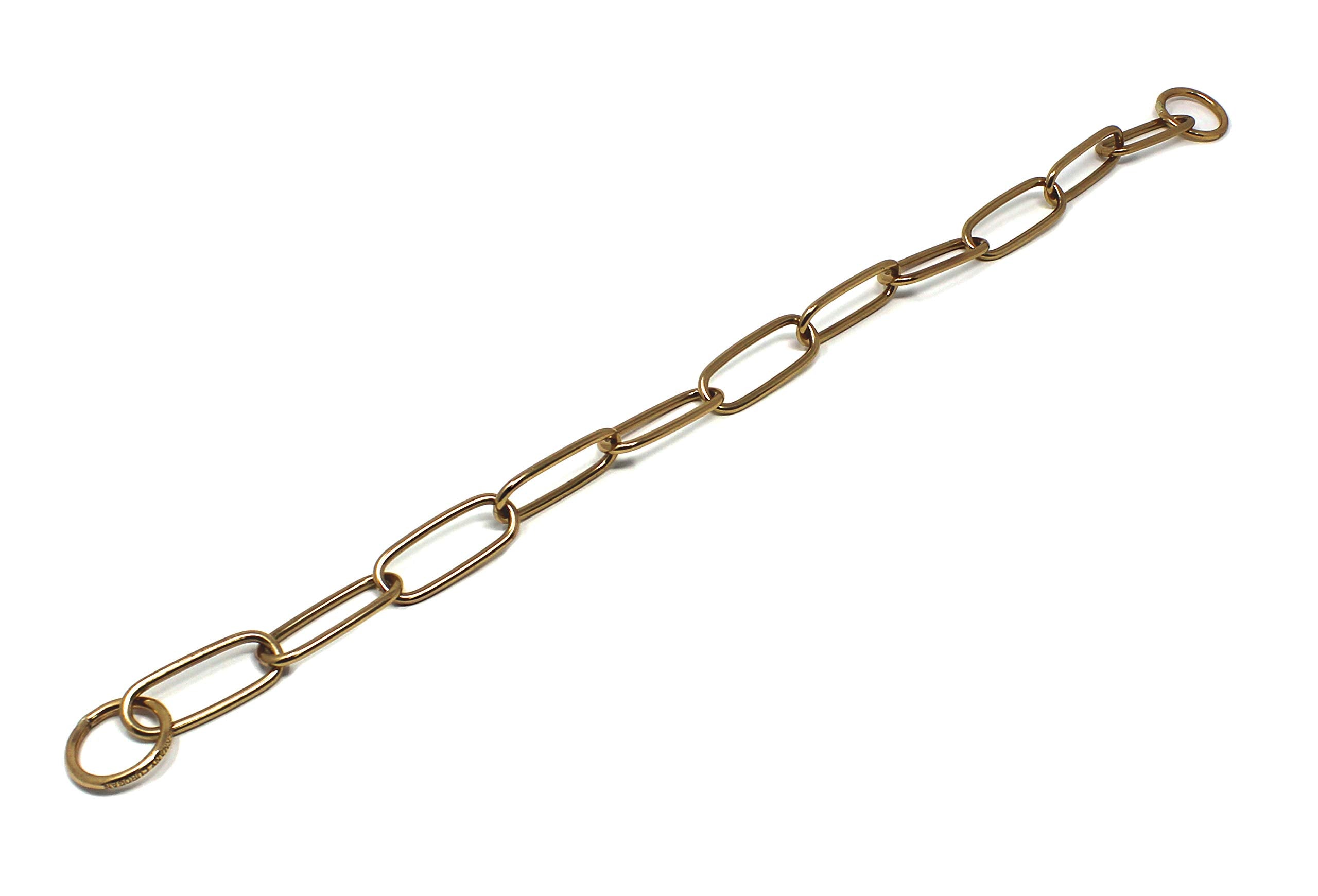 Dogline Herm Sprenger curogan long-link 4mm 30in closeup demonstrates durable training gear.