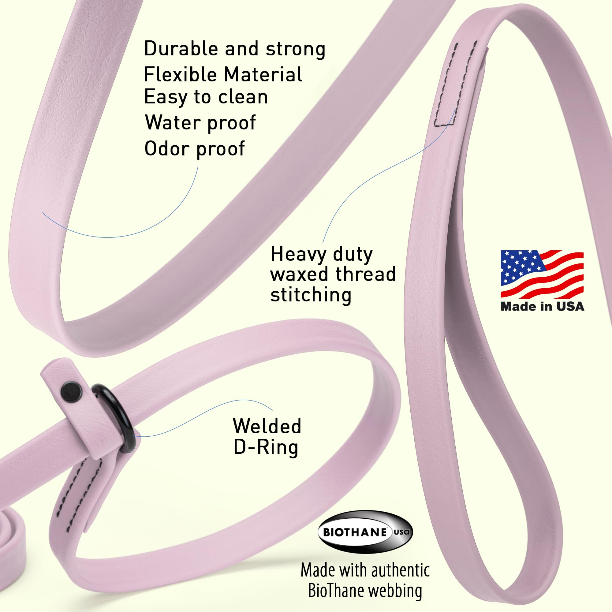 Dogline slip leash compact-rollup shows easy storage for travel and quick setup.