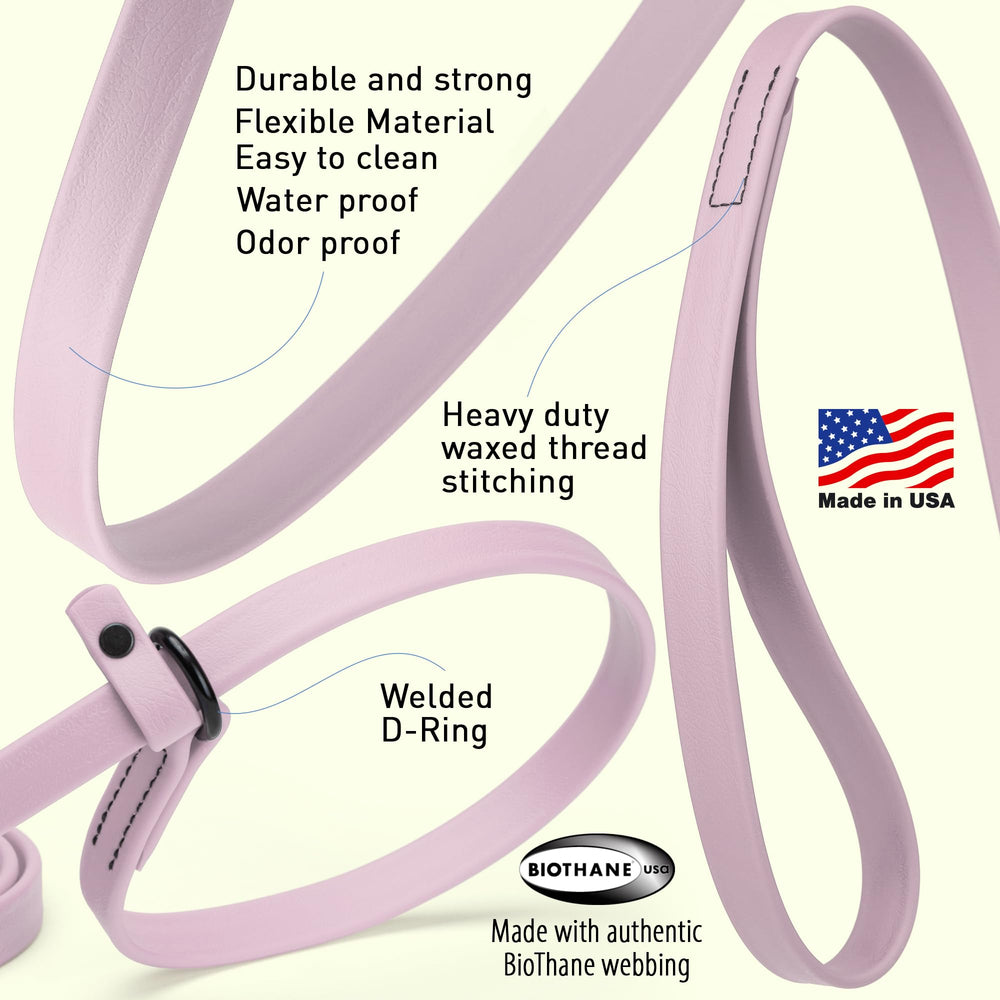 Dogline slip leash compact-rollup shows easy storage for travel and quick setup.