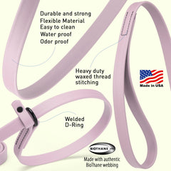 Dogline slip leash compact-rollup shows easy storage for travel and quick setup.