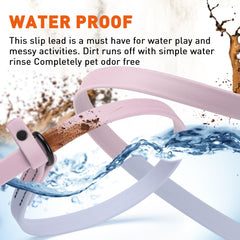 Dogline slip-leash USA-made tag reflects domestic craftsmanship and quality.